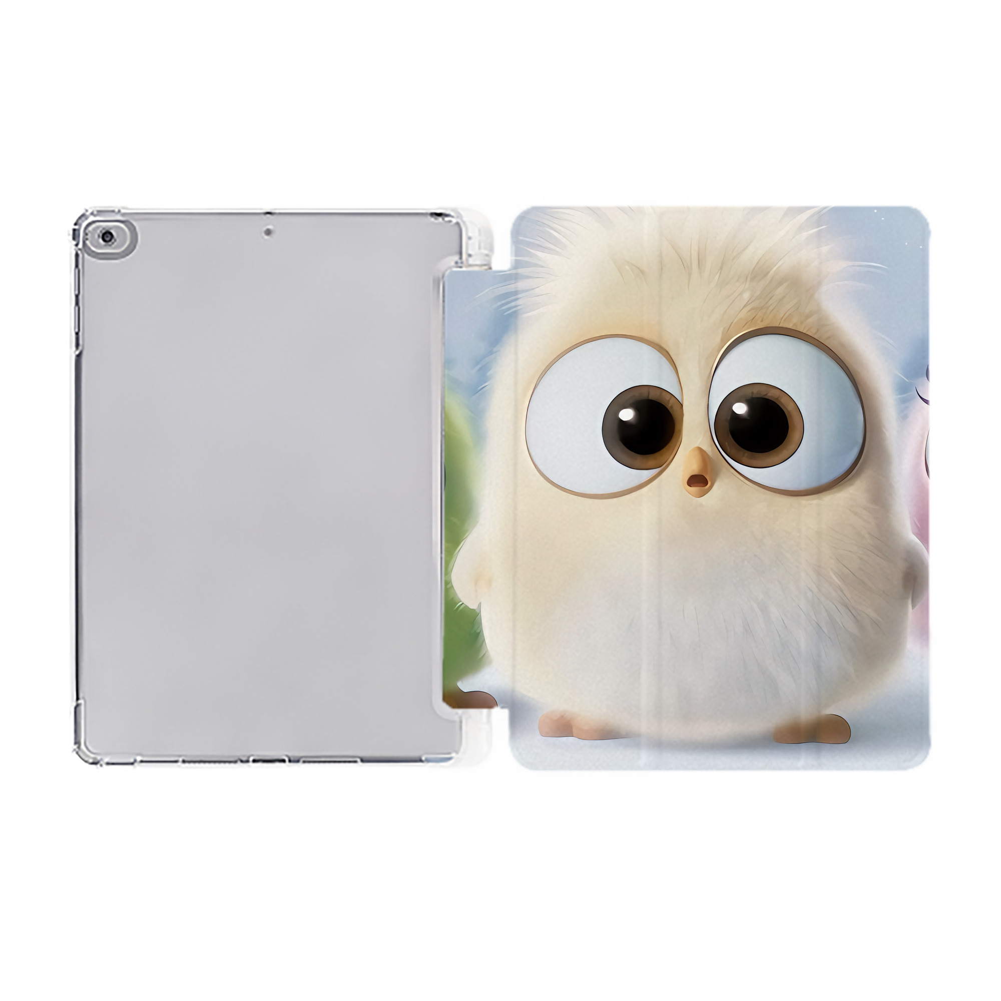 （画像用） Angry Birds アングリーバード IPad ケース ペン収納付き 三つ折りスタンド PUレザー×シリコン 対応機種9.5/10.5/10.9インチ